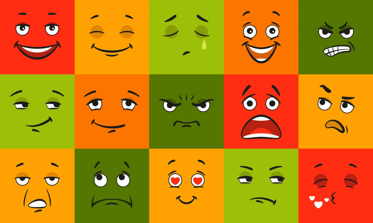 les différentes émotions